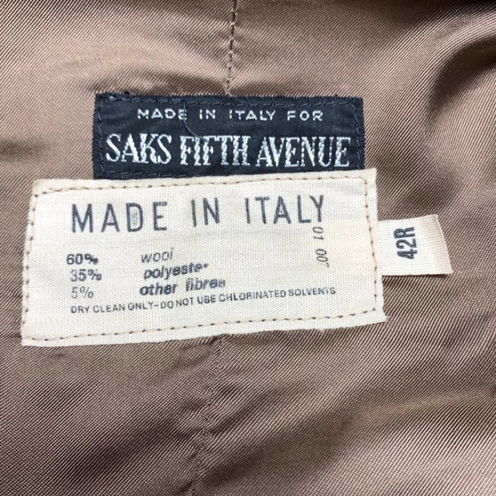 VINTAGE Saks Fifth Avenue Wool Vest - Picture 7 of 7